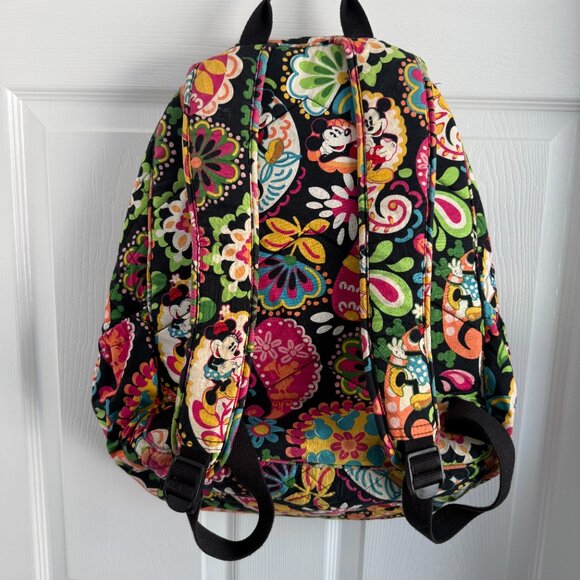 Vera Bradley Disney Parks Midnight With Mickey Campus Backpack Retired RARE - Picture 3 of 16